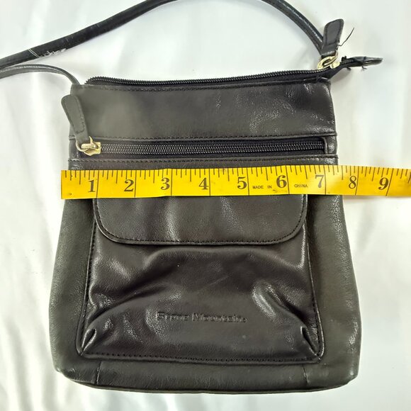 Stone Mountain Leather Handbag Crossbody Bag Dark Brown - Picture 4 of 6